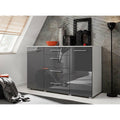 Kommode Grau mit 4 Schubladen Sideboard