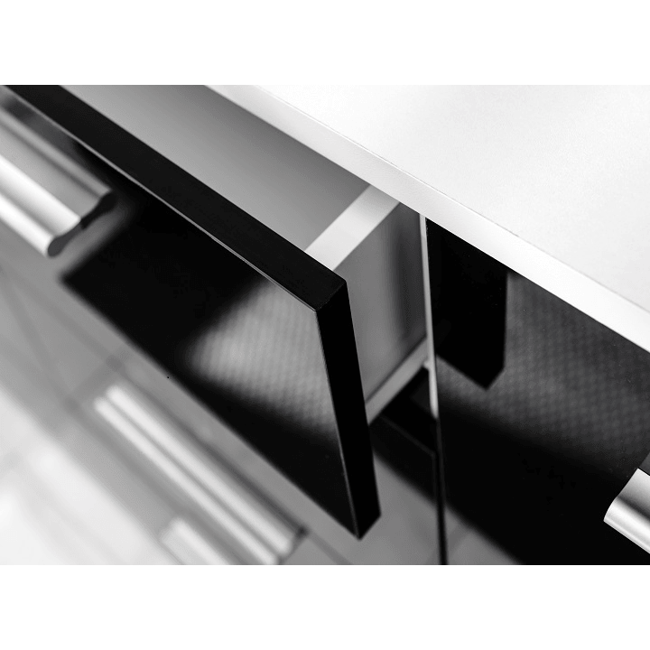 Kommode Grau mit 4 Schubladen Sideboard