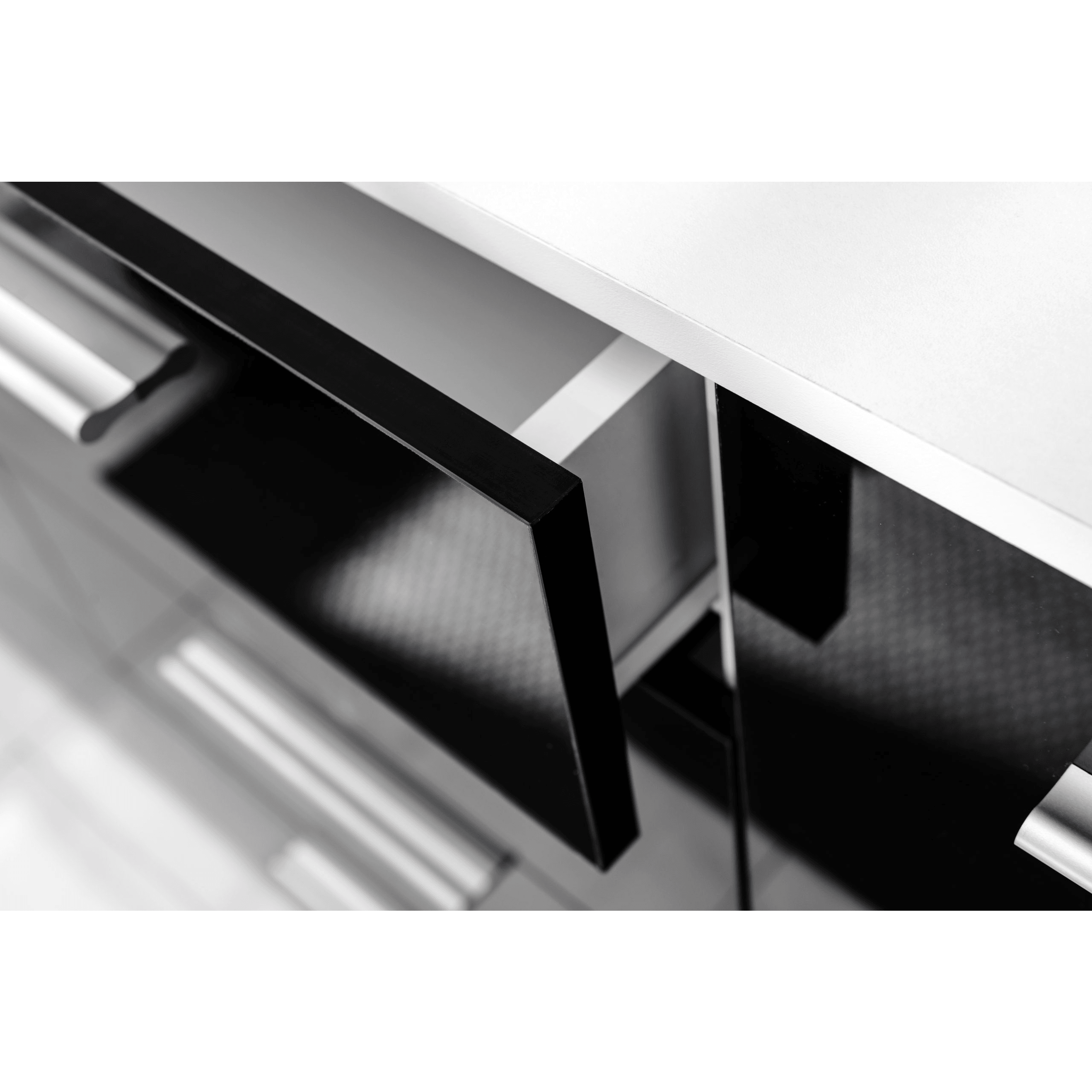 Kommode Weiß mit 4 Schubladen Sideboard